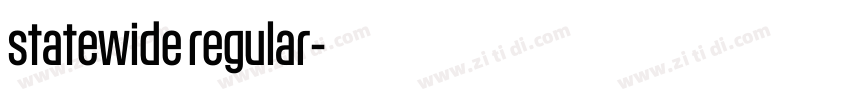 statewide regular字体转换